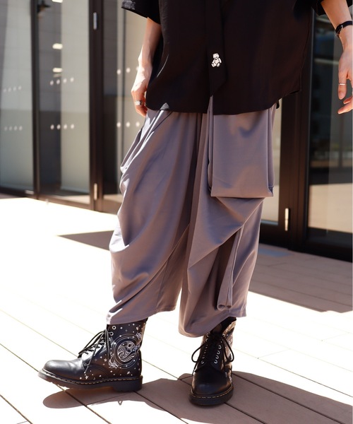 rovtski（ロフトスキー）の「ポリ変形ワイドパンツ（その他パンツ・レディース・ブラック/グレー/グリーン・FREE）」の8枚目の写真