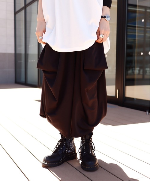 rovtski（ロフトスキー）の「ポリ変形ワイドパンツ（その他パンツ・レディース・ブラック/グレー/グリーン・FREE）」の14枚目の写真