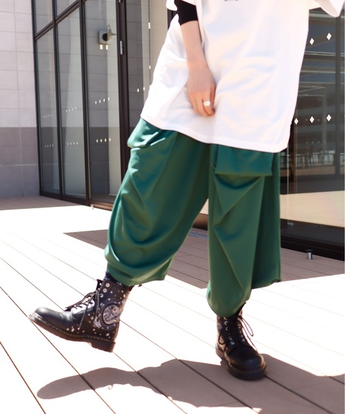 rovtski（ロフトスキー）の「ポリ変形ワイドパンツ（その他パンツ・レディース・ブラック/グレー/グリーン・FREE）」の11枚目の写真