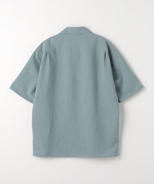 green label relaxing（グリーンレーベルリラクシング）の「ドライエステル オープンカラー シャツ -防シワ・吸水速乾-（シャツ/ブラウス・メンズ・ダークグリーン/ライトブルー/ベージュ・S/M/L/XL）」の15枚目の写真