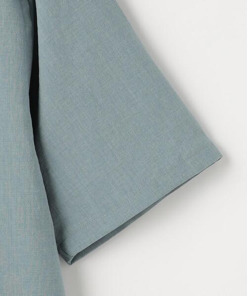 green label relaxing（グリーンレーベルリラクシング）の「ドライエステル オープンカラー シャツ -防シワ・吸水速乾-（シャツ/ブラウス・メンズ・ダークグリーン/ライトブルー/ベージュ・S/M/L/XL）」の17枚目の写真