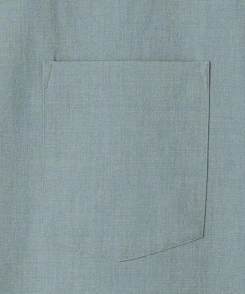 green label relaxing（グリーンレーベルリラクシング）の「ドライエステル オープンカラー シャツ -防シワ・吸水速乾-（シャツ/ブラウス・メンズ・ダークグリーン/ライトブルー/ベージュ・S/M/L/XL）」の13枚目の写真