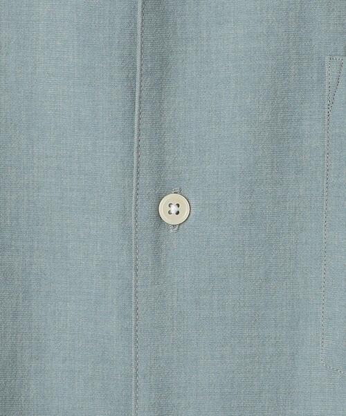 green label relaxing（グリーンレーベルリラクシング）の「ドライエステル オープンカラー シャツ -防シワ・吸水速乾-（シャツ/ブラウス・メンズ・ダークグリーン/ライトブルー/ベージュ・S/M/L/XL）」の22枚目の写真