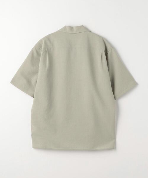 green label relaxing（グリーンレーベルリラクシング）の「ドライエステル オープンカラー シャツ -防シワ・吸水速乾-（シャツ/ブラウス・メンズ・ダークグリーン/ライトブルー/ベージュ・S/M/L/XL）」の16枚目の写真