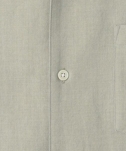 green label relaxing（グリーンレーベルリラクシング）の「ドライエステル オープンカラー シャツ -防シワ・吸水速乾-（シャツ/ブラウス・メンズ・ダークグリーン/ライトブルー/ベージュ・S/M/L/XL）」の11枚目の写真