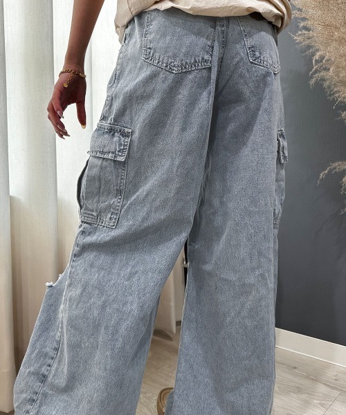セール】カーゴデニムバギーパンツ（カーゴパンツ）｜PRIVATE BEACH