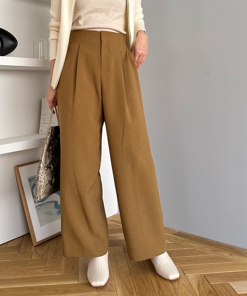 ヴィンテージ vintage　ハイウエスト　タックパンツ