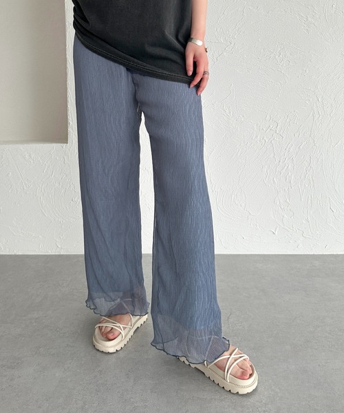 apres jour mignon（アプレジュールミニョン）の「クリンクルイージーパンツ【ZOZOTOWN限定アイテム】（その他パンツ・レディース・ブラウン系その他/ブルー/アイボリー/ブラック・SMALL/MEDIUM/X-LARGE）」の19枚目の写真