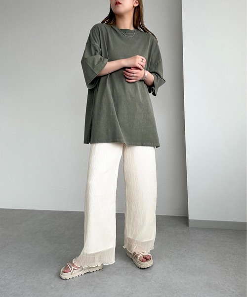 apres jour mignon（アプレジュールミニョン）の「クリンクルイージーパンツ【ZOZOTOWN限定アイテム】（その他パンツ・レディース・ブラウン系その他/ブルー/アイボリー/ブラック・SMALL/MEDIUM/X-LARGE）」の20枚目の写真