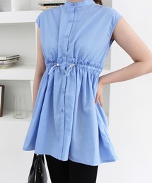 MODE ROBE | ウエストドロストノースリーブトップス(Tシャツ/カットソー)