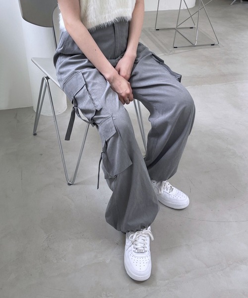 Heather（ヘザー）の「3ポケットカーゴパンツ　973814（カーゴパンツ・レディース・ブラック/グレー/アイボリー・FREE）」の3枚目の写真