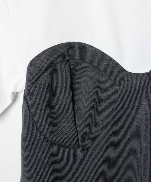 WEGO(ウィゴー)の「WEGO/ビスチェドッキングT(Tシャツ/カットソー・レディース・グレー/ブラック・FREE)」の22枚目の写真