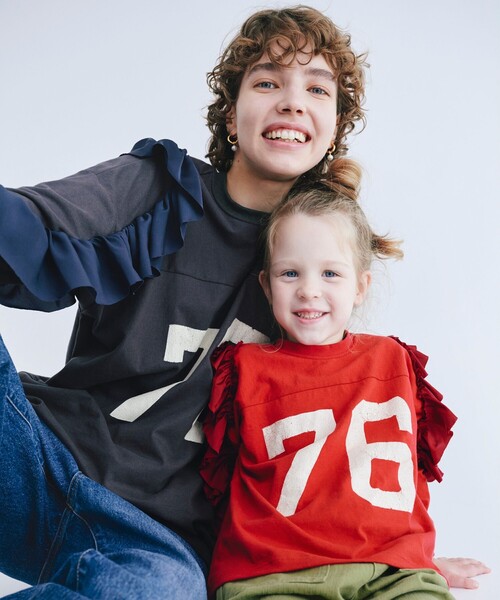 GO TO HOLLYWOOD（ゴートゥーハリウッド）の「GO TO HOLLYWOOD × B:MING by BEAMS / 別注 ナンバリング フットボール Tシャツ（Tシャツ/カットソー・レディース・レッド/ブラック系その他4・ONE SIZE）」の14枚目の写真