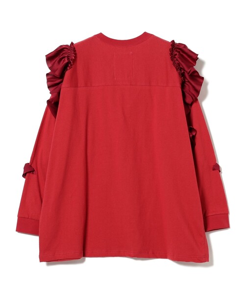 GO TO HOLLYWOOD（ゴートゥーハリウッド）の「GO TO HOLLYWOOD × B:MING by BEAMS / 別注 ナンバリング フットボール Tシャツ（Tシャツ/カットソー・レディース・レッド/ブラック系その他4・ONE SIZE）」の5枚目の写真