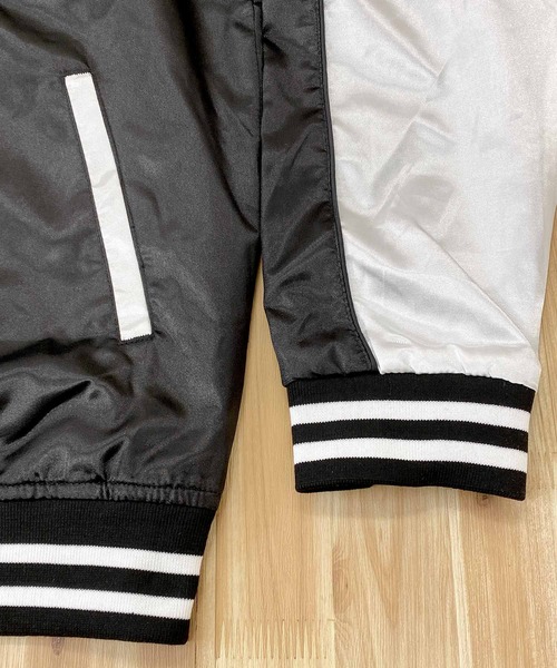 TopIsm(トップイズム)の「スカジャン 狼,芸者,単龍,銀龍(スカジャン・メンズ・ブラック/ダークグリーン/ブラック系その他/パープル/ブラック系その他2・L/M/XL)」の14枚目の写真