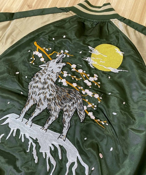 TopIsm（トップイズム）の「スカジャン 狼,芸者,単龍,銀龍（スカジャン