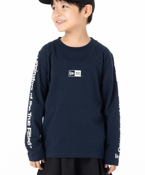 NEW ERA（ニューエラ）の「ニューエラキッズ 長袖Tシャツ 袖ロゴ ONSPOTZ別注（Tシャツ/カットソー・キッズ・ホワイト/ブラック/ベージュ/ストーン/ブラウン/ダークグレー/ブルー/ネイビー・130/160/150/140）」の7枚目の写真