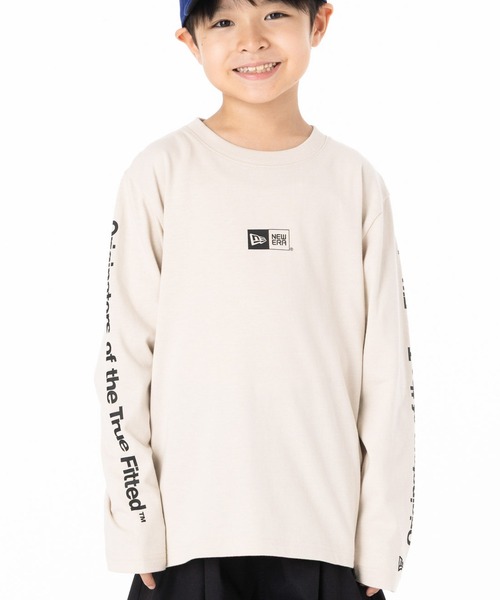 NEW ERA（ニューエラ）の「ニューエラキッズ 長袖Tシャツ 袖ロゴ ONSPOTZ別注（Tシャツ/カットソー・キッズ・ホワイト/ブラック/ベージュ/ストーン/ブラウン/ダークグレー/ブルー/ネイビー・130/160/150/140）」の3枚目の写真