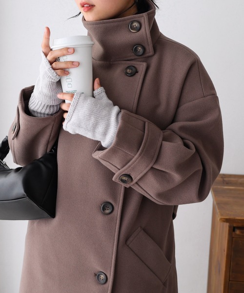 andme（アンドミー）の「ウール混アームウォーマー（アームカバー・レディース・グレー/ブラウン/ダークネイビー/オートミール・FREE）」の7枚目の写真