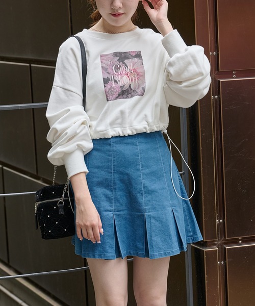 ラフロッグ　セットアップ　スカートS トップスフリー ミドルゲージナロースカート／セットアップ対応【洗濯機洗い可