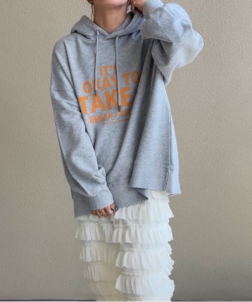 feepur by saya（フェピュールバイサヤ）の「アソートロゴビッグパーカー（パーカー・レディース・ブラック/チャコールグレー/オフホワイト/杢グレー・MEDIUM）」の18枚目の写真