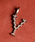 GILDiMhj́uGILD Mh / Digital studs inicial charm fW^ X^bY CjV `[ / G151-PE04-GoldilbNXjvbY