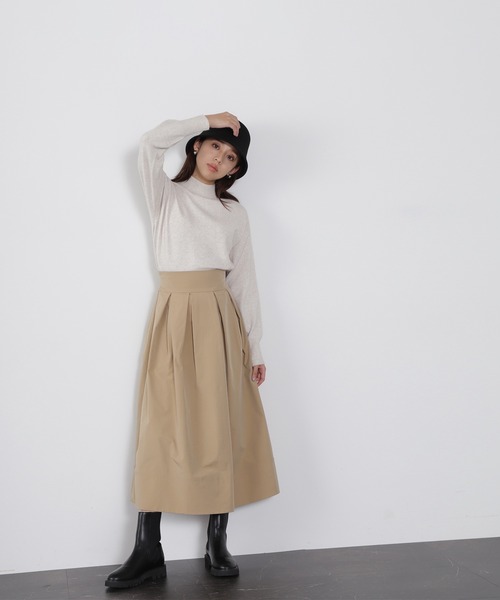 NATURAL BEAUTY BASIC（ナチュラルビューティーベーシック）の「◇ＦＯＸ混ジェントリーニットシリーズ（ニット/セーター・レディース・ベージュ/オフホワイト/ライトグリーン/ピンク・FREE）」の8枚目の写真