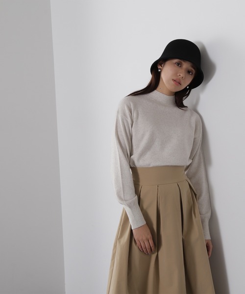 NATURAL BEAUTY BASIC（ナチュラルビューティーベーシック）の「◇ＦＯＸ混ジェントリーニットシリーズ（ニット/セーター・レディース・ベージュ/オフホワイト/ライトグリーン/ピンク・FREE）」の6枚目の写真