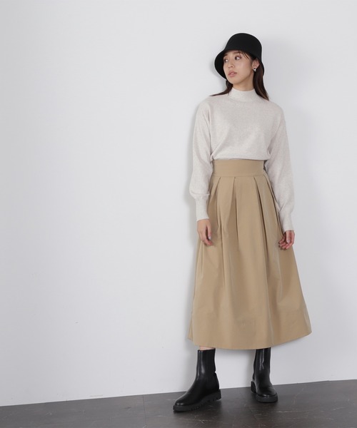 NATURAL BEAUTY BASIC（ナチュラルビューティーベーシック）の「◇ＦＯＸ混ジェントリーニットシリーズ（ニット/セーター・レディース・ベージュ/オフホワイト/ライトグリーン/ピンク・FREE）」の10枚目の写真