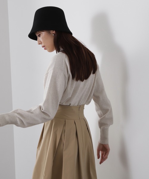 NATURAL BEAUTY BASIC（ナチュラルビューティーベーシック）の「◇ＦＯＸ混ジェントリーニットシリーズ（ニット/セーター・レディース・ベージュ/オフホワイト/ライトグリーン/ピンク・FREE）」の7枚目の写真