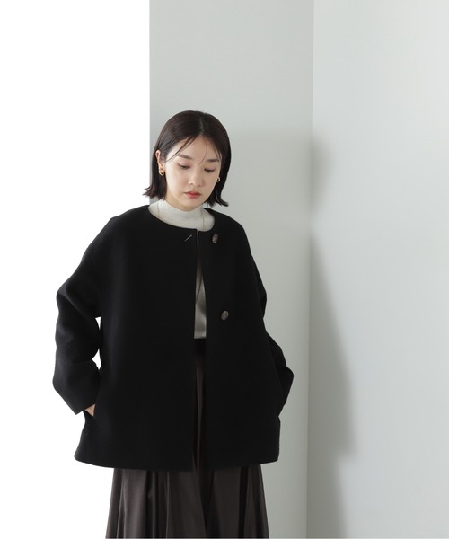 NATURAL BEAUTY BASIC（ナチュラルビューティーベーシック）の「◇ＦＯＸ混ジェントリーニットシリーズ（ニット/セーター・レディース・ベージュ/オフホワイト/ライトグリーン/ピンク・FREE）」の13枚目の写真