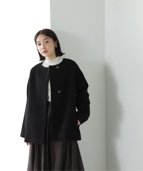 NATURAL BEAUTY BASIC（ナチュラルビューティーベーシック）の「◇ＦＯＸ混ジェントリーニットシリーズ（ニット/セーター・レディース・ベージュ/オフホワイト/ライトグリーン/ピンク・FREE）」の14枚目の写真