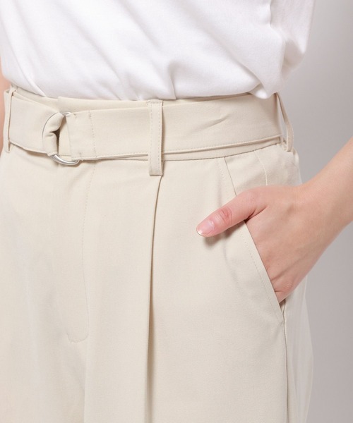 LOWRYS FARM（ローリーズファーム）の「ＴＲベルトツキタックワイドパンツ　 971228（その他パンツ・レディース・アイボリー/グレー/ベージュ・MEDIUM/LARGE）」の12枚目の写真