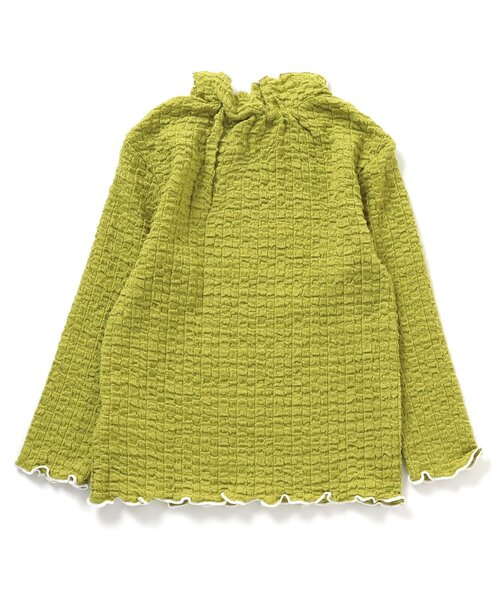 apres les cours（アプレレクール）の「【WEB限定】ぽこぽこジャガードTシャツ（Tシャツ/カットソー・キッズ・グリーン/ラベンダー/アイボリー・130/80/90/140/110/100/120）」の9枚目の写真