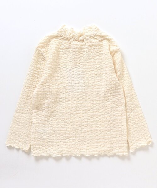 apres les cours（アプレレクール）の「【WEB限定】ぽこぽこジャガードTシャツ（Tシャツ/カットソー・キッズ・グリーン/ラベンダー/アイボリー・130/80/90/140/110/100/120）」の8枚目の写真