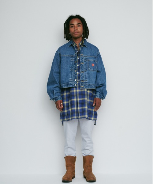 DIGAWEL(ディガウェル)の「Jean jacket (1st)(ブルゾン・メンズ・サックスブルー/ブルー・FREE)」の3枚目の写真