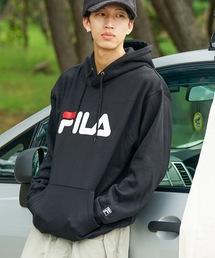 【FILA/フィラ】デカロゴプリント 裏起毛フーディー プルパーカー