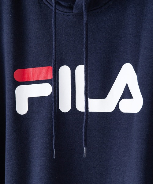 【FILA/フィラ】デカロゴプリント 裏起毛フーディー プルパーカー（パーカー）｜FILA（フィラ）