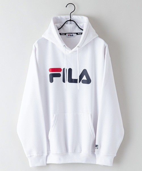 【FILA/フィラ】デカロゴプリント 裏起毛フーディー プルパーカー（パーカー）｜FILA（フィラ）