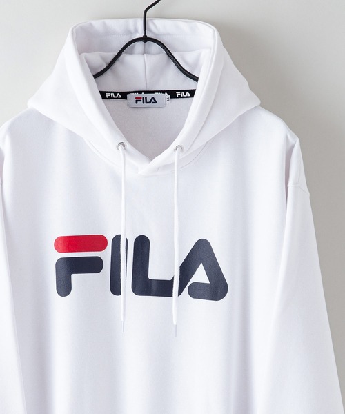 【FILA/フィラ】デカロゴプリント 裏起毛フーディー プルパーカー（パーカー）｜FILA（フィラ）
