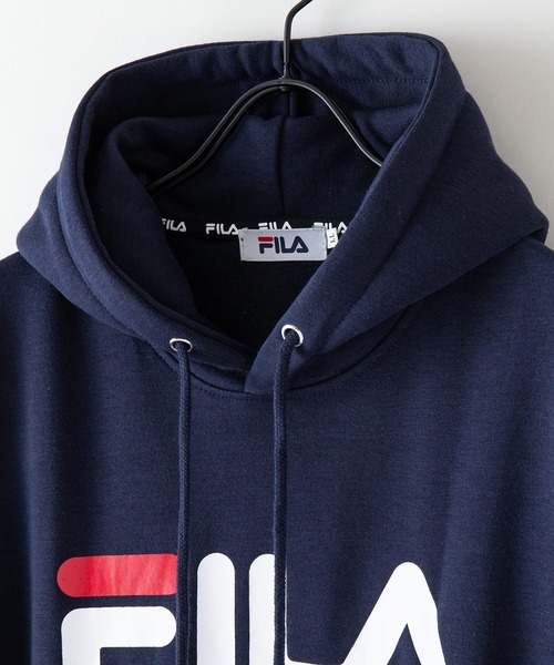 【FILA/フィラ】デカロゴプリント 裏起毛フーディー プルパーカー（パーカー）｜FILA（フィラ）