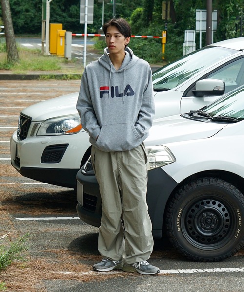 【FILA/フィラ】デカロゴプリント 裏起毛フーディー プルパーカー（パーカー）｜FILA（フィラ）