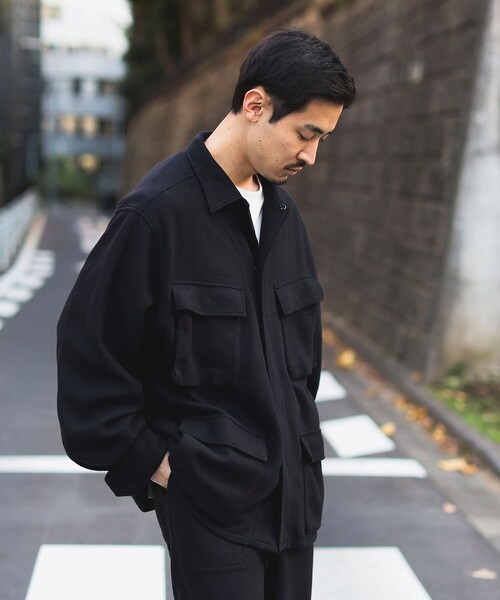 B:MING by BEAMS(ビーミングバイビームス)の「BURLAP OUTFITTER / Fleece B.D.U Jacket(ミリタリージャケット・メンズ・ブラック・SMALL/MEDIUM)」の3枚目の写真