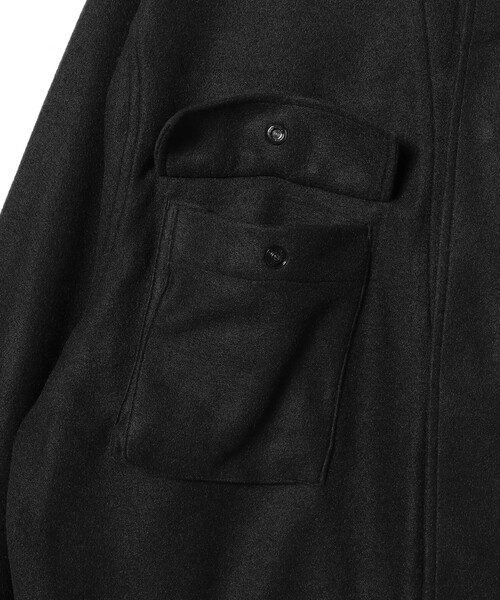 B:MING by BEAMS(ビーミングバイビームス)の「BURLAP OUTFITTER / Fleece B.D.U Jacket(ミリタリージャケット・メンズ・ブラック・SMALL/MEDIUM)」の9枚目の写真