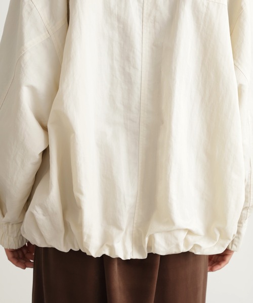 N.（N. Natural Beauty Basic）（エヌエヌナチュラルビューティーベーシック）の「◆バルーンナイロンブルゾン（ブルゾン・レディース・ブラック/オフホワイト/イエロー・MEDIUM）」の14枚目の写真