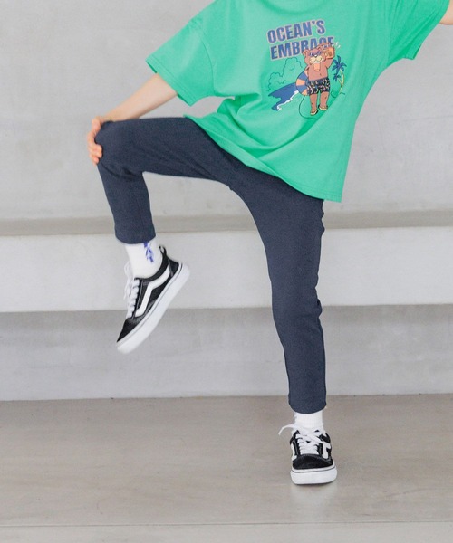 BAYFLOW（ベイフロー）の「【累計販売数10000点突破!!】のびのびストレッチフライスパンツ(KIDS)（その他パンツ・キッズ・ブルー/カーキ/ラベンダー/ブラック/グレー/マスタード/ネイビー/モカ/アイボリー/ミント・120cm/100cm/130cm/140cm/110cm）」の8枚目の写真