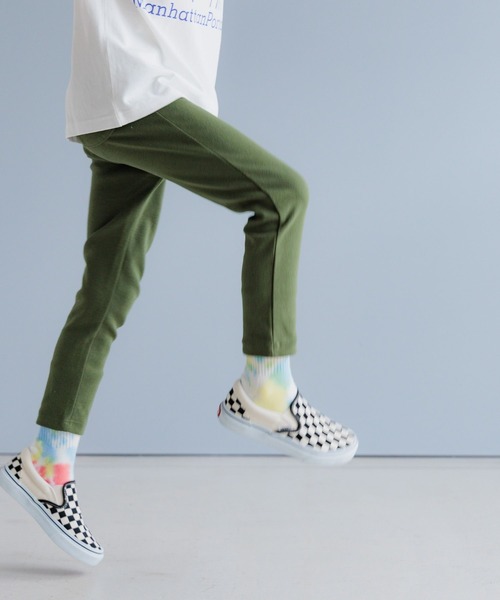 BAYFLOW（ベイフロー）の「【累計販売数10000点突破!!】のびのびストレッチフライスパンツ(KIDS)（その他パンツ・キッズ・ブルー/カーキ/ラベンダー/ブラック/グレー/マスタード/ネイビー/モカ/アイボリー/ミント・120cm/100cm/130cm/140cm/110cm）」の6枚目の写真