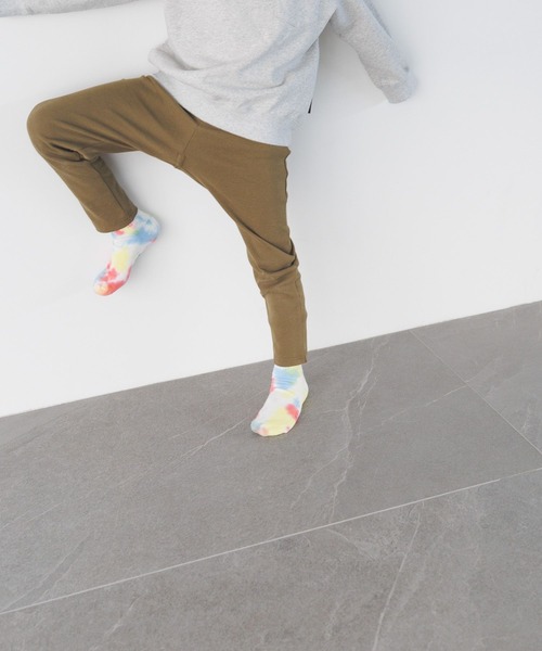 BAYFLOW（ベイフロー）の「【累計販売数10000点突破!!】のびのびストレッチフライスパンツ(KIDS)（その他パンツ・キッズ・ブルー/カーキ/ラベンダー/ブラック/グレー/マスタード/ネイビー/モカ/アイボリー/ミント・120cm/100cm/130cm/140cm/110cm）」の4枚目の写真