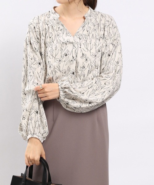 GLOBAL WORK Smile Seed Store(グローバルワーク スマイルシードストア)の「レーヨンスキッパーブラウス/965458(シャツ/ブラウス・レディース・チャコール/グレー系その他/杢グレー/グレー系その他6/グレー・X-LARGE/SMALL/MEDIUM/LARGE)」の1枚目の写真