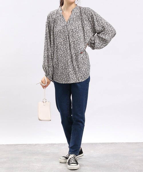 GLOBAL WORK Smile Seed Store(グローバルワーク スマイルシードストア)の「レーヨンスキッパーブラウス/965458(シャツ/ブラウス・レディース・チャコール/グレー系その他/杢グレー/グレー系その他6/グレー・X-LARGE/SMALL/MEDIUM/LARGE)」の16枚目の写真